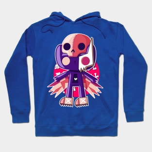 Violet Skull Hat POPO Hoodie